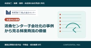 活魚センター子会社化の事例から見る鮮度商流の価値 のアイキャッチ画像